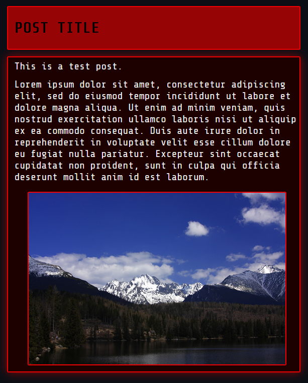 Photo showing outcome of post section.