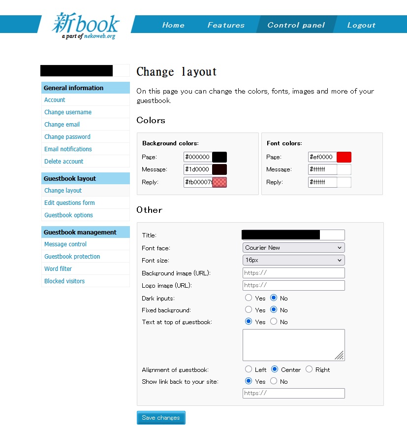 Photo showing atabook controls.